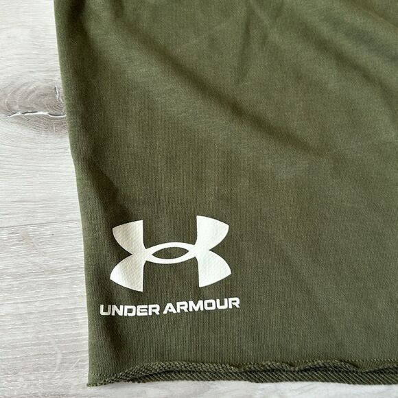 UNDER ARMOUR Men's UA Rival Terry Shorts 4XLT Green NWT‎ - Picture 7 of 8